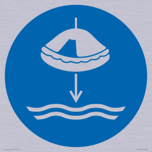 Mandatory: Lower liferaft to the water in launch sequence
